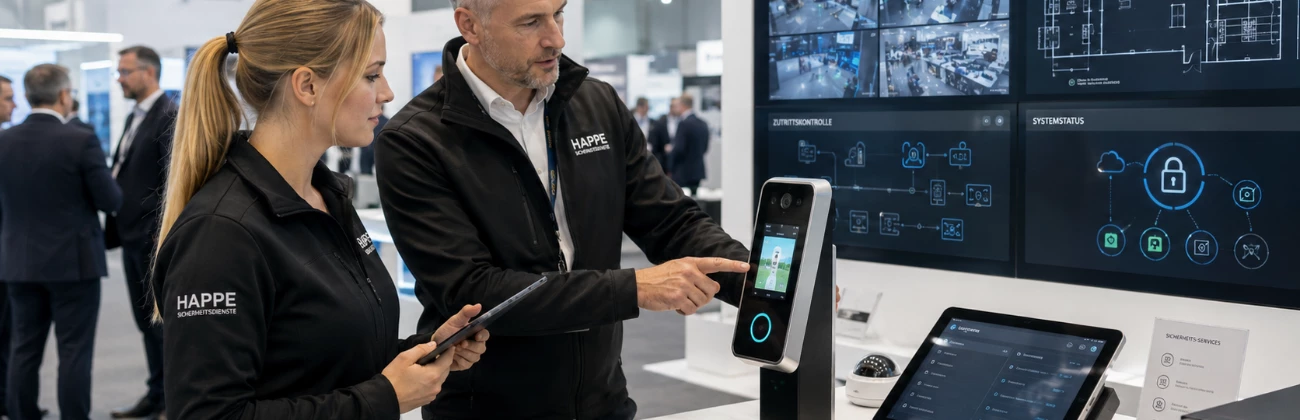 Happe Sicherheitsdienste auf der SECURITY ESSEN 2026: KI, digitale Lösungen und neue Technologien für moderne Sicherheitskonzepte.  SECURITY ESSEN 2026